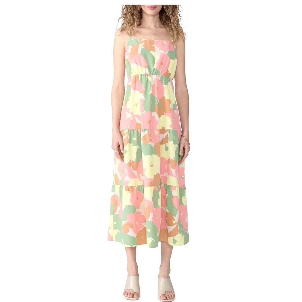 Social Standard by Sanctuary colorful Mid-calf dress Women’s size Large